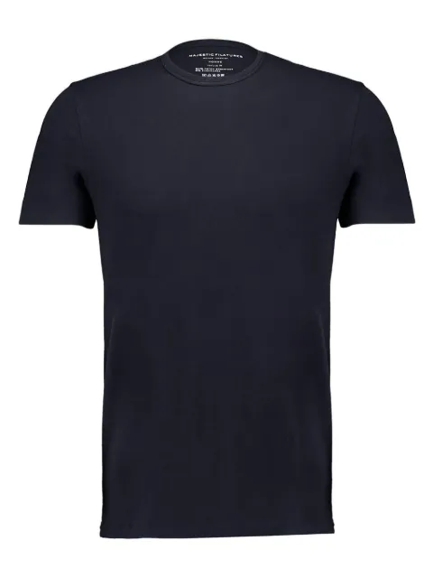 Majestic Filatures round neck shirt Blue M090HTS193