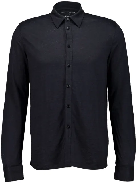 Majestic Filatures stretch-linen shirt Black M011HCH063