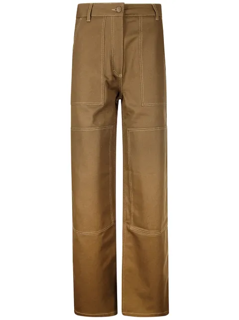 Cecilie Bahnsen Omega Trousers Brown 224RTW18002