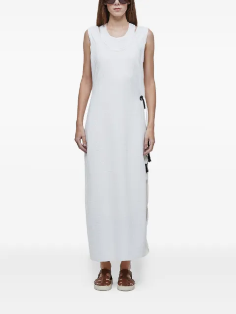 Osklen double-layer tassel dress White 71869