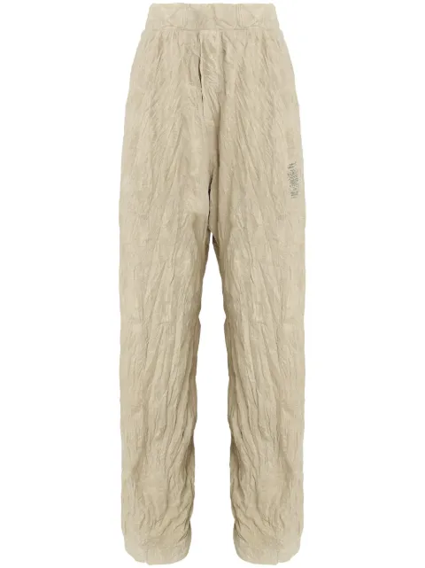 Osklen crinkled trousers Neutrals 71744