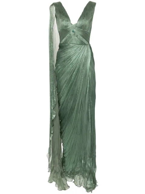 Iris Serban Zaian maxi dress Green ZAIAN