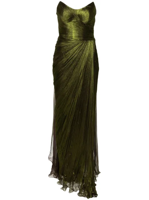 Iris Serban Leila maxi dress Green LEILA