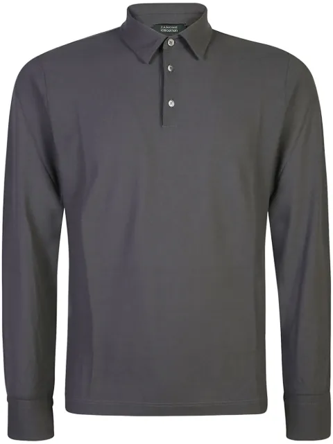 Zanone slim-cut cotton polo shirt Grey 815102ZG380
