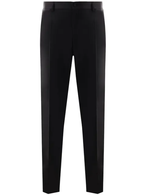 Dolce & Gabbana pressed-crease tailored-cut trousers Black GWZMXTGG861