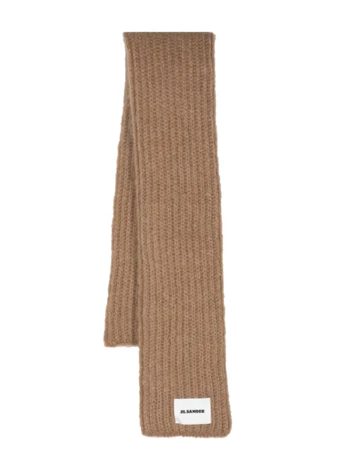 Jil Sander brushed scarf Brown J22ZZ0127J14716