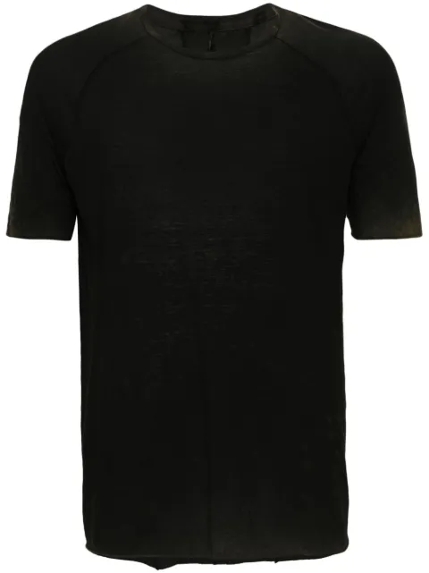 Masnada bleach-effect T-shirt Black M3391S