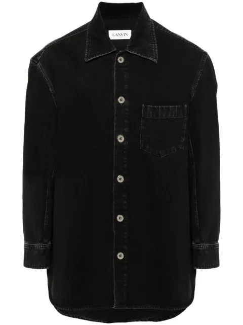 Lanvin Cocoon denim shirt Black RMSI0326D08510