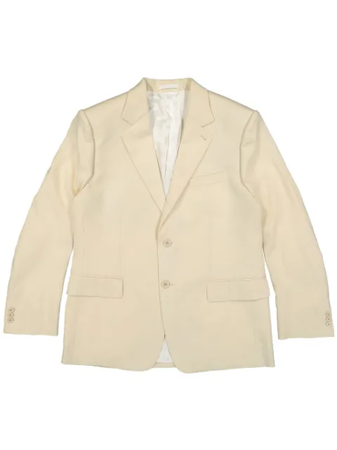 Helmut Lang single-breasted blazer Neutrals O04HM103
