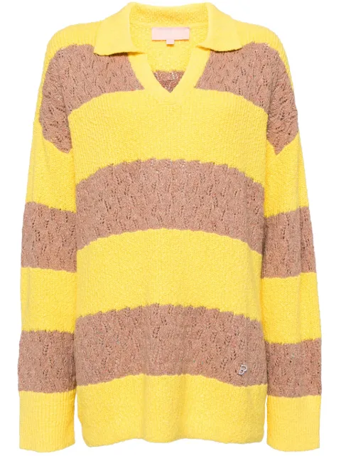 A BATHING APE® polo knit jumper Yellow BPYSS24KN4245X