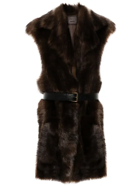 Prada fur gilet Brown 59463SOOO15PF