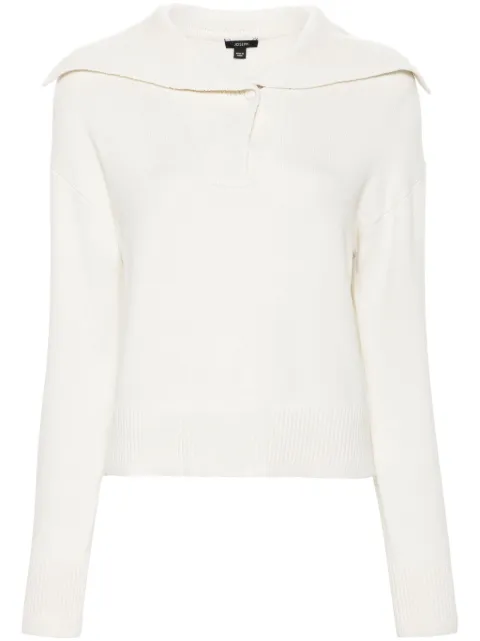 JOSEPH knitted polo sweater White JF008297