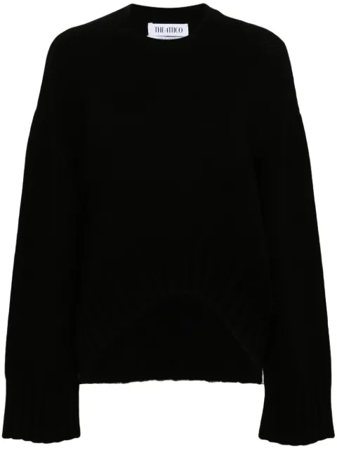 The Attico ribbed-knit sweater Black 248WCK107KW046