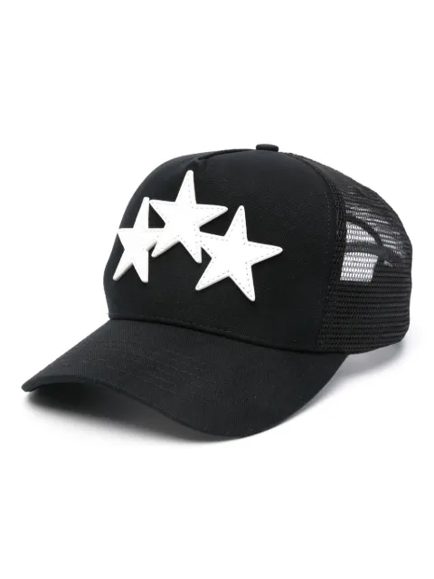 AMIRI 3 star trucker hat Black XMAH002
