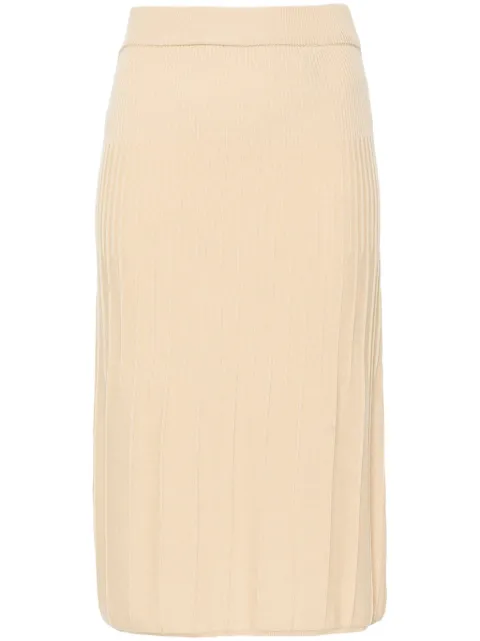 JOSEPH merino midi skirt Neutrals JF008277