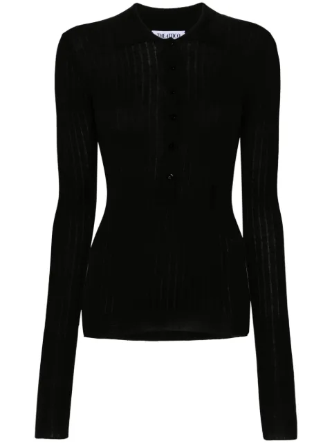 The Attico knitted sweater Black 248WCK112KWS001