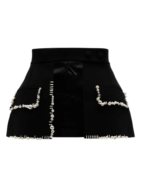 Dice Kayek pear-embellished skirt belt Black PF24J440