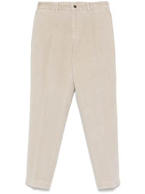 Dell'oglio corduroy tapered trousers Neutrals IRNODSE3406