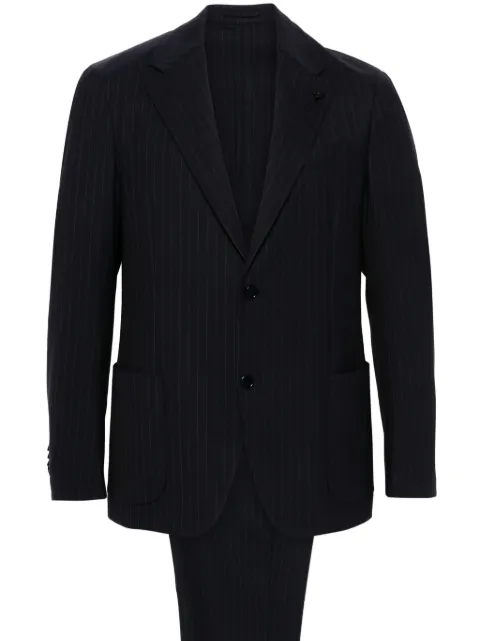 Lardini pinstriped suit Blue IV055EIVEL63705