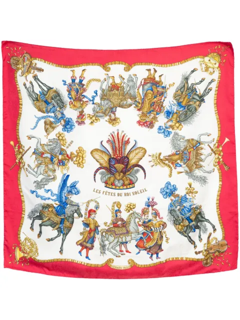 Hermès Pre-Owned 1994 Les Fetes du Roi Soleil scarf Red 15015646