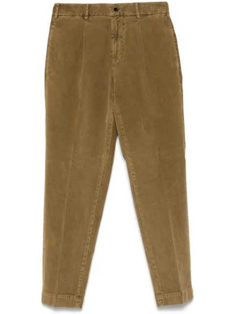 Dell'oglio corduroy tapered trousers Brown IRNODSE3406