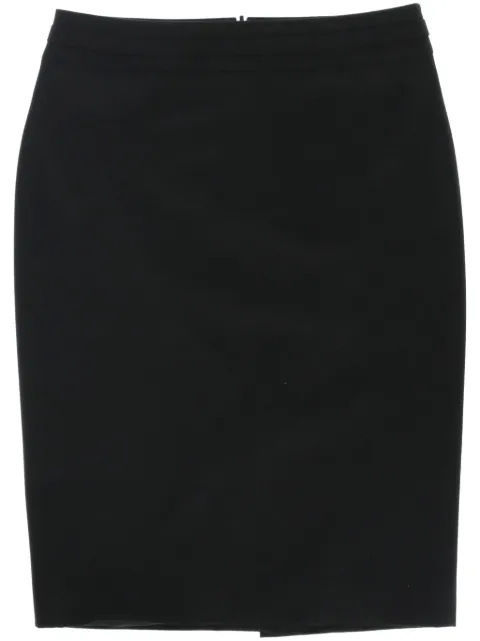 Gucci Pre-Owned 1990s GG pencil skirt Black GUC250NC