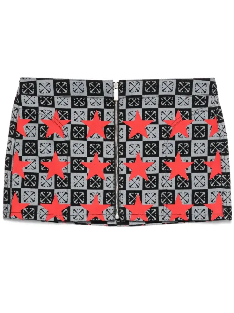 Off-White star-print denim skirt Black OWYF02AW24DEN0012700