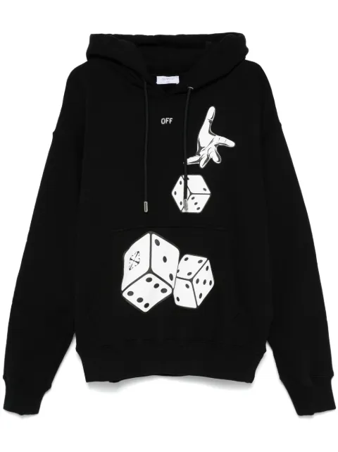 Off-White Dices Skate hoodie Black OMBB085W24FLE0021001