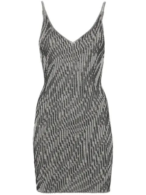 Jacquemus zebra jacquard mini dress Black 243KN54823739DZ