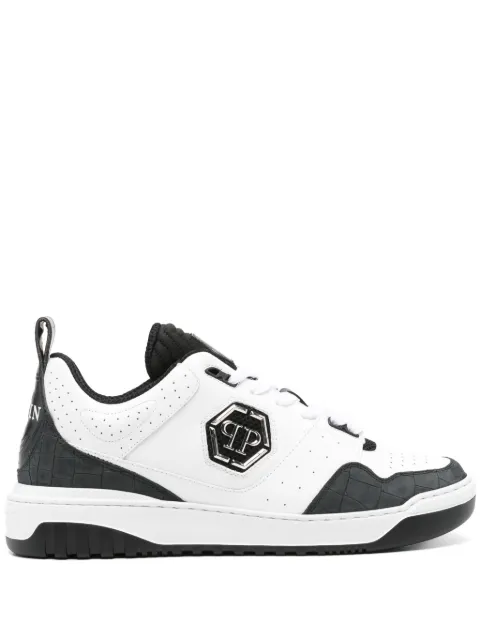 Philipp Plein logo-appliqué sneakers White PADSMSC3959PLE005N