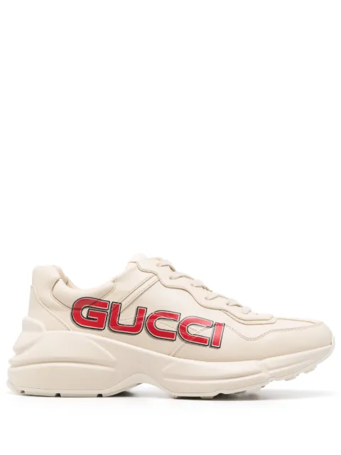 Gucci logo-print sneakers Neutrals 7989192SH00
