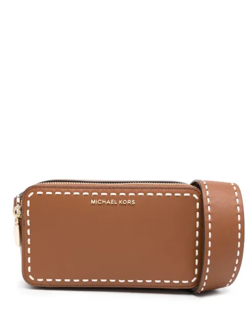 Michael Michael Kors stitch-detail camera bag Brown 32T4GJ6C1L