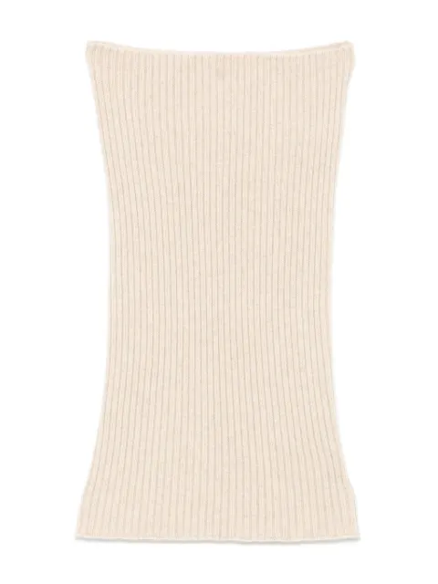 BOMPARD ribbed snood Neutrals AK320