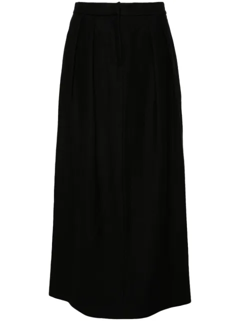 Fabiana Filippi pleat-detail midi skirt Black GND214F351D7080000