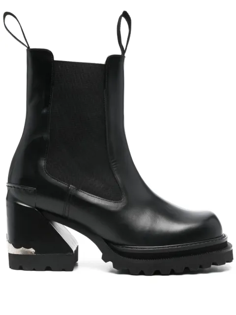 Toga Pulla 95mm leather boots Black AJ1363
