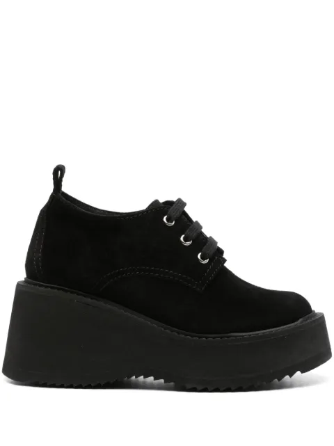 Nicole Saldaña Demi platform brogues Black FSLDWDEMI09001