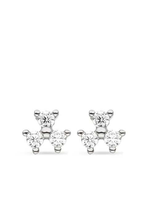 VEYNOU 14kt white gold Fleur diamond stud earrings Silver 0521087500