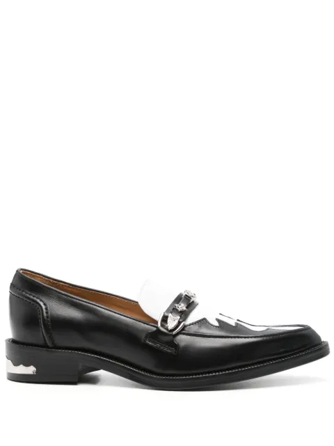 Toga Pulla stud-detailed loafers Black FTGPW134719009