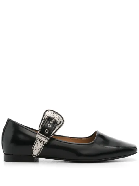 Toga Pulla leather ballet flats Black AJ873