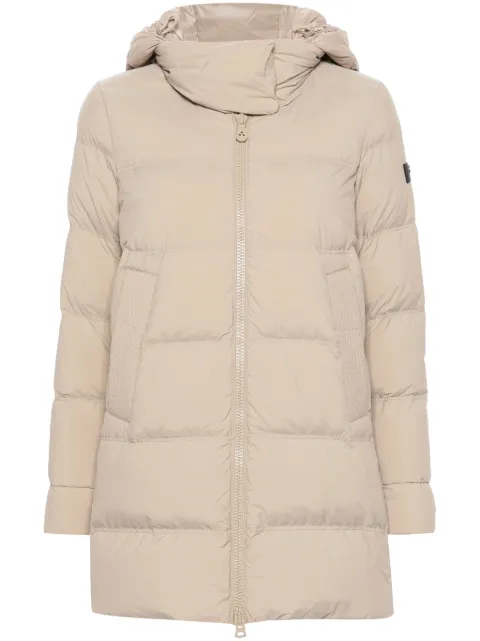 Peuterey logo-appliqué jacket Neutrals PED483801190986