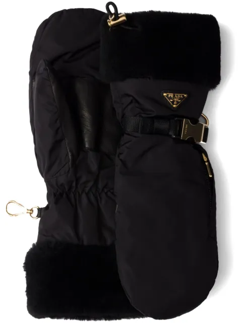 Prada shearling mittens Black 1GG135K4D