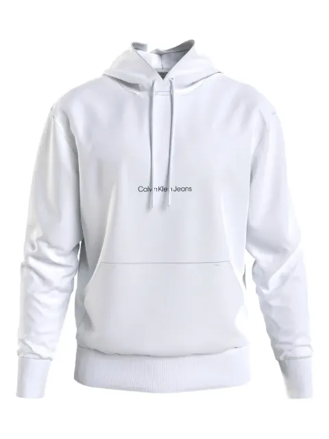 Calvin Klein Jeans logo-print hoodie White J30J322894