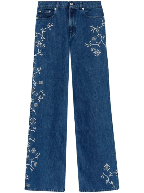Kenzo cotton wide-leg jeans Blue FE62DP2176Y3