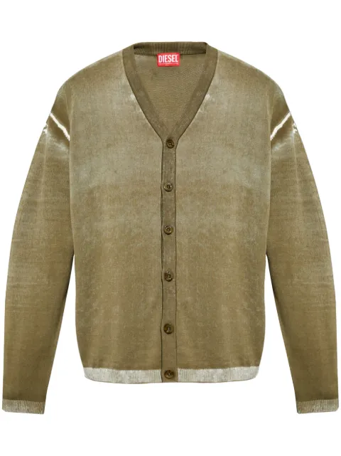 Diesel V-neck cardigan Green A111900BEAR