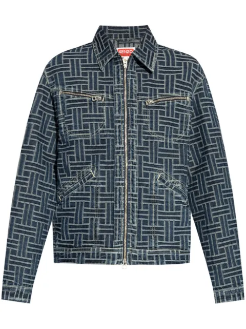Kenzo Kenzo Weave jacket Blue FE65DV3106J2