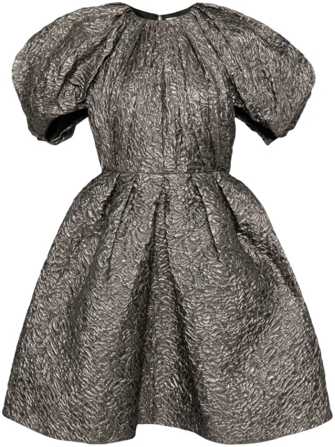 Dice Kayek metallic sheen mini dress Silver PF24R260