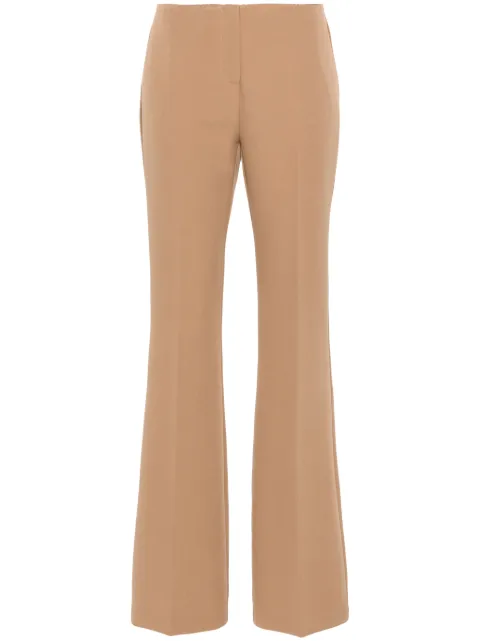 ERMANNO FIRENZE logo-embroidered trousers Brown D45EP037E28