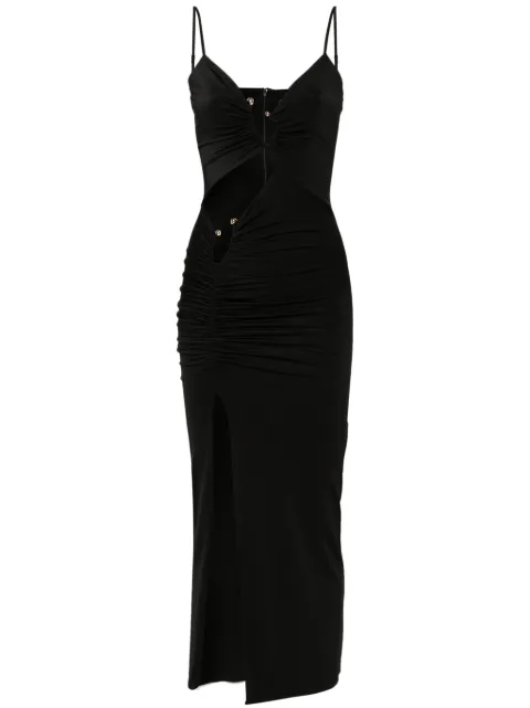 NISSA cut-out midi dress Black RC15528BLACK