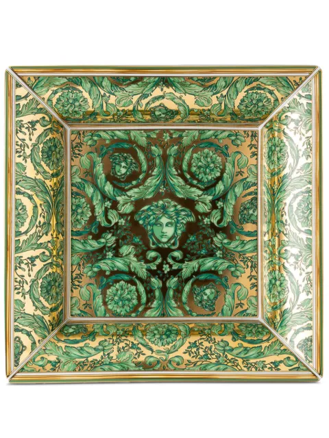 Versace x Rosenthal Medusa Garland plate (18cm x 18cm) Green 1424040995925818