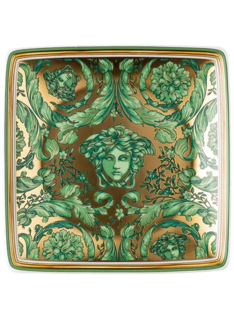 Versace x Rosenthal Medusa Garland flat bowl (12cm x 12cm) Green 1194040995915253